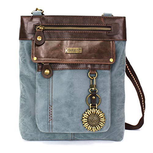 chala 御徒面子 継ぎ切れ 鞄 愛くるしい CHALA GEMINI Crossbody PU Leather Messenger Bag Indigo - Sunflowerchala 御徒面子 継ぎ切れ 鞄 愛くるしい
