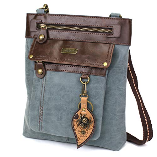 chala バッグ パッチ カバン かわいい CHALA GEMINI Crossbody Canvas Gift Messenger Bag Indigo - Spiderchala バッグ パッチ カバン かわいい|angelica