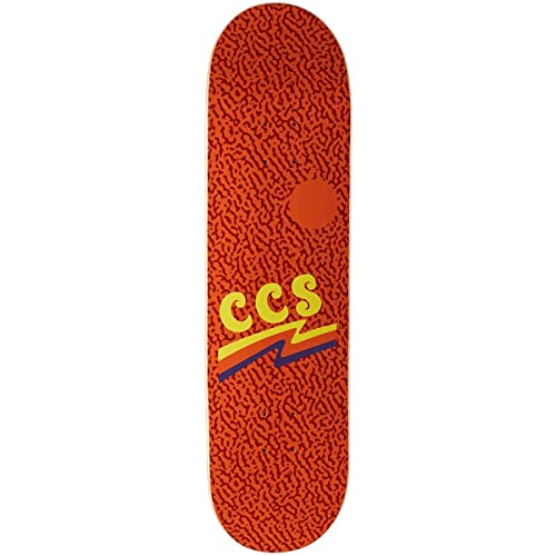 【大注目】 オンラインショップ デッキ スケボー スケートボード 海外モデル 直輸入 CCS Wavy Times Skateboard Deck Orange 8.50
