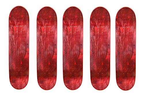 引き出物 SALE開催中 デッキ スケボー スケートボード 海外モデル 直輸入 Cal 7 Blank Maple Skateboard Decks Bundle of 5 8 Inch Red stbl-game.com stbl-game.com