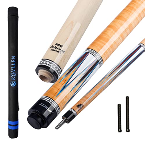 海外輸入品 ビリヤード 3 Cushion Carom Cue Stick Billiard Cue Stick Kit with Case (142cm, 12mm Sea-Eye Tip, Radial Pin Joint, Adjustable Weight, Carom Professional Taper) (KZ-1)海外輸入品 ビリヤード