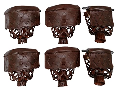 海外輸入品 ビリヤード Joy's Billiard Pool Table Pockets, Leather Pool Table Pockets, Billiard Pockets, Made of Real Leather, Diamond Pattern Shield, Walnut Color, Set of 6海外輸入品 ビリヤード