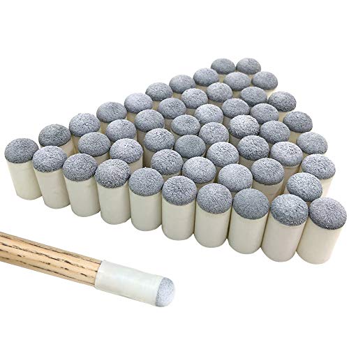 海外輸入品 ビリヤード YuCool Slip On Pool Cue Tips, 50 Pieces 13 mm Billiard Pool Cue Tips Slip-on Cue Tips Replacements,Cue Tips for Pool Stick海外輸入品 ビリヤード