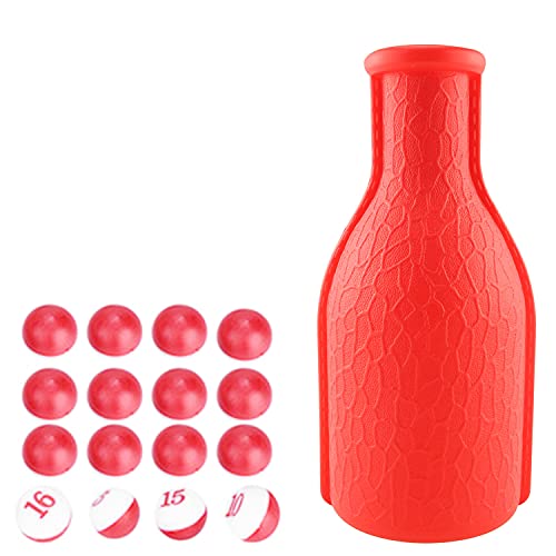 海外輸入品 ビリヤード DGZZI Billiard Pool Shaker Pool Snooker Billiard Table Kelly Pool Shaker Bottle with Red and White Tally Peas Red海外輸入品 ビリヤード