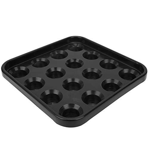 海外輸入品 ビリヤード FastUU Pool Ball Tray, 5.9X5.9X1.6Inch Billiard Ball Holder Tray, Portable Vinyl for Pool Halls Snooker Billiard Ball Storage Billiards Parlor(Black)海外輸入品 ビリヤード
