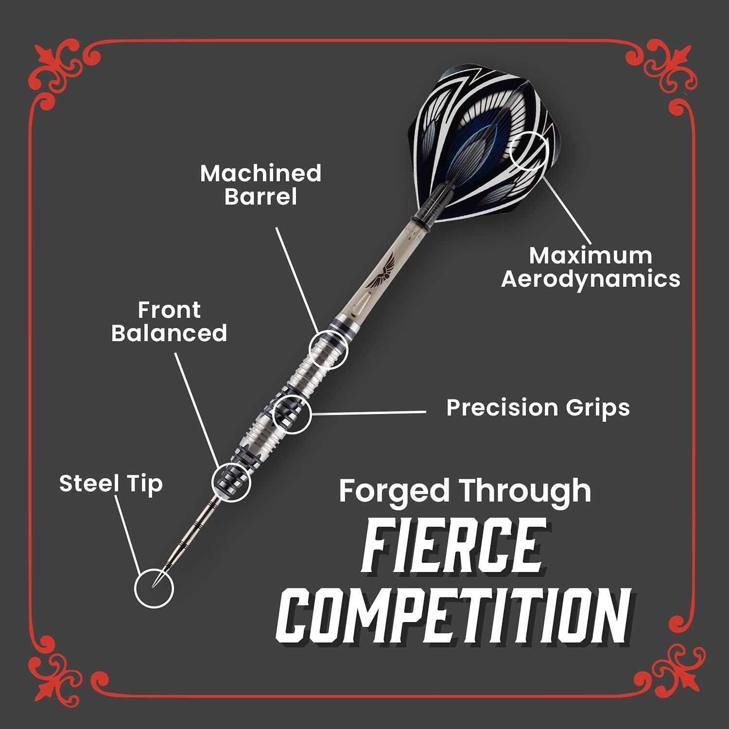 海外輸入品 ダーツ 送料無料 Shot Prey Darts Falcon Steel Birds Of