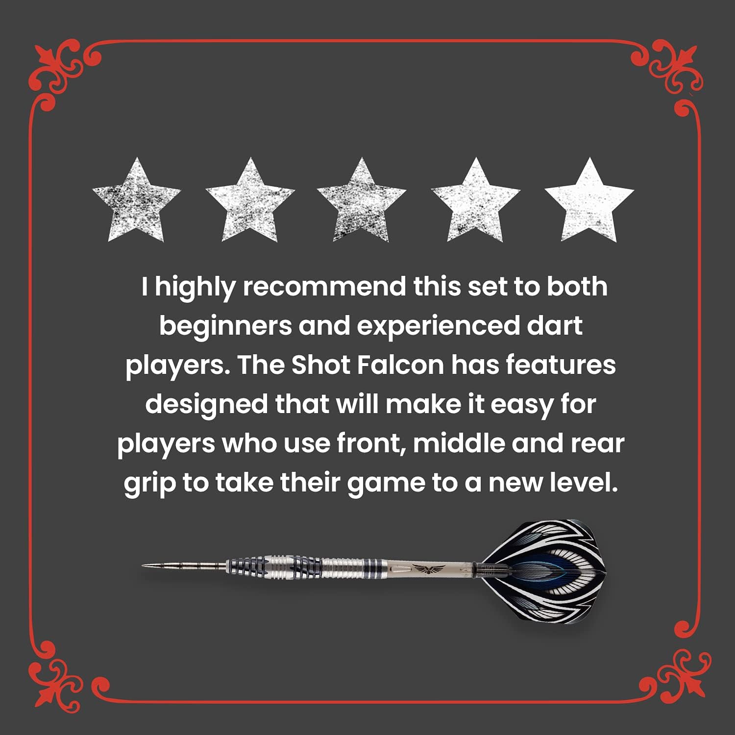 海外輸入品 ダーツ 送料無料 Shot Prey Darts Falcon Steel Birds Of