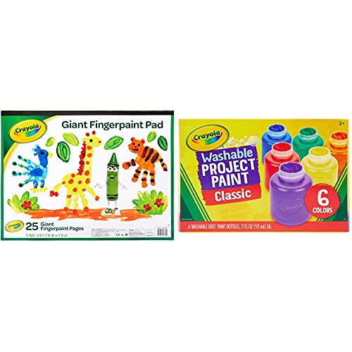 クレヨラ アメリカ 海外輸入 知育玩具 Crayola Giant Fingerpaint Paper, 25 Pages, 16
