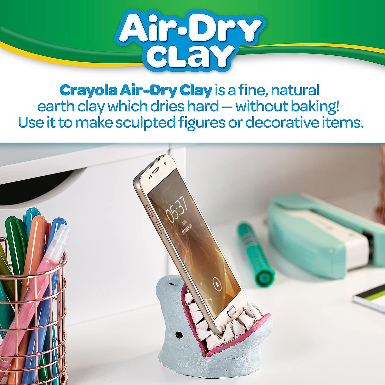 クレヨラ アメリカ 海外輸入 知育玩具 【送料無料】Crayola Air Dry Clay 2.5 Lb Bucket, Whiteクレヨラ アメリカ 海外輸入 知育玩具
