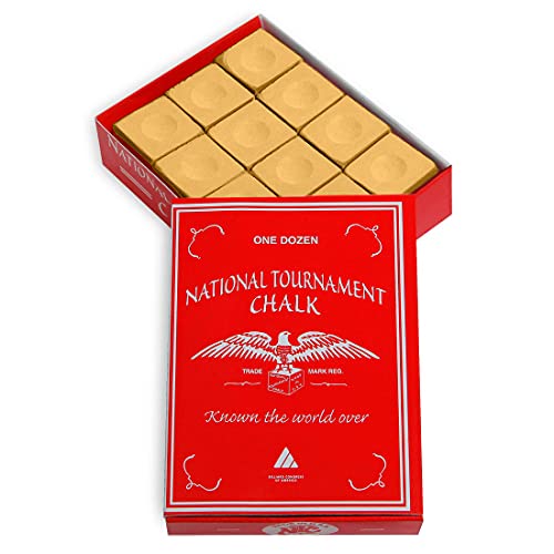 海外輸入品 ビリヤード Silver Cup National Tournament Pool cue Billiard Premium Chalk - ONE Dozen (Tan)海外輸入品 ビリヤード