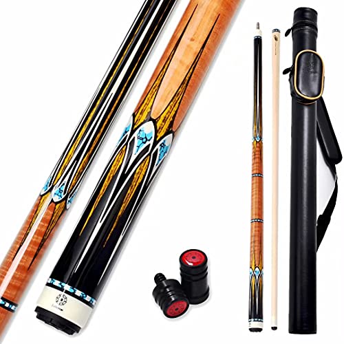 海外輸入品 ビリヤード Collapsar CXL300 Pool Cue with 1X1 Hard Case,Low Deflection Shaft 13mm Black Tip Billiard Ques Sticks,58