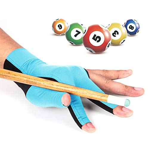 海外輸入品 ビリヤード MioCloth Anti Slip Billiard Glove Left Hand Snooker Carom Billiard Pool Cue Sport Professional 3 Finger Glove Handwear Gift for Men Women Player海外輸入品 ビリヤード