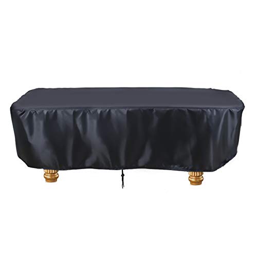 海外輸入品 ビリヤード Saking Pool Table Cover, 600D Heavy Duty 7 Ft Billiard Table Cover Waterproof Indoor & Outdoor, Scratch-Resistant Polyester Cloth Cover for Pool Table - Black海外輸入品 ビリヤード