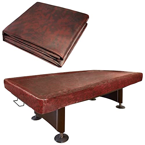 海外輸入品 ビリヤード NEXCOVER Leatherette Billiard Pool Table Cover | 8 Foot Billiard Covers | Heavy Duty & Tearproof Pool Table Covers for Pool Table | Waterproof Table Protector | Brown Color.海外輸入品 ビリヤード