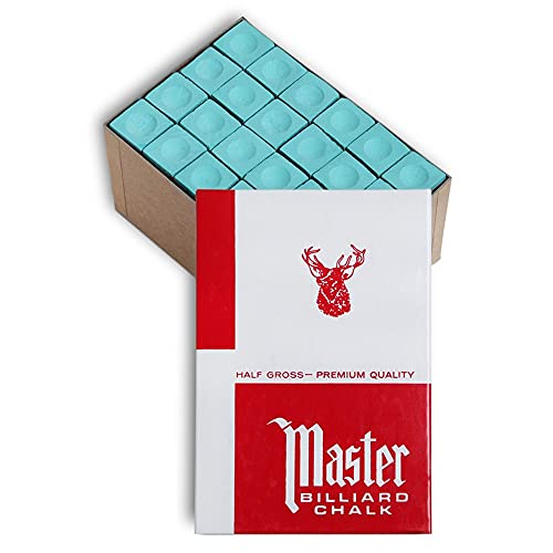 海外輸入品 ビリヤード Master Chalk Master Billiard Pool Cue Chalk Premium Quality - 12 Gross - 72 pcs - Made in The USA (Green)海外輸入品 ビリヤード