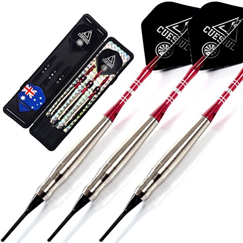 海外輸入品 ダーツ CUESOUL 16 Grams Soft Tip Brass Barrels Darts Set with 2 Aluminum Dart Shafts海外輸入品 ダーツ