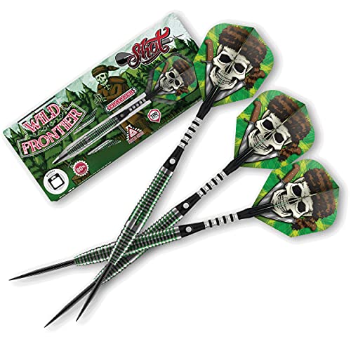 海外輸入品 ダーツ 送料無料 Shot Darts Wild Frontier Trapper Steel Tip Dart Set Front Weighted 80 Tungsten Barrels 22 海外輸入品 ダーツ Angliaacademy Com