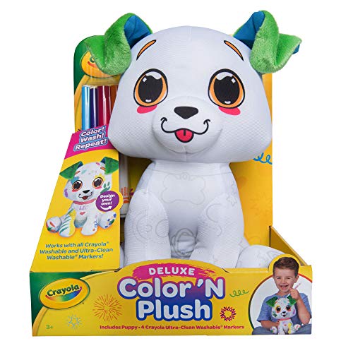 【90％OFF】 注目の福袋をピックアップ クレヨラ アメリカ 海外輸入 知育玩具 Crayola Deluxe Color ‘N Plush Puppy 10” Stuffed Animal - Draw Wash Reuse ? with 2 Ultra-Clean Washable Fine Line Markers 1 Broad catalejocorp.cl catalejocorp.cl