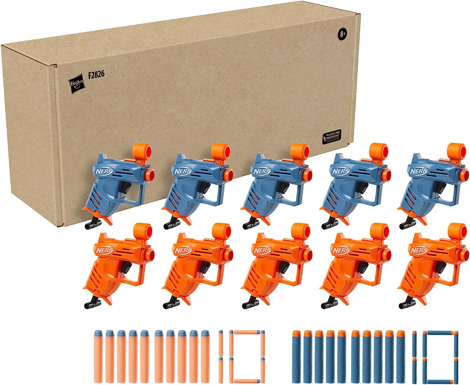 ナーフ アメリカ 直輸入 ソフトダーツ リフィル 【送料無料】NERF Elite Ace SD-1 Party Pack, 10 Blasters, 20 Elite Darts, Official Party Supplies Favors, Small Toy Foam Blasters, Kids Outdoor Toys Gaナーフ アメリカ 直輸入 ソフトダーツ リフィル