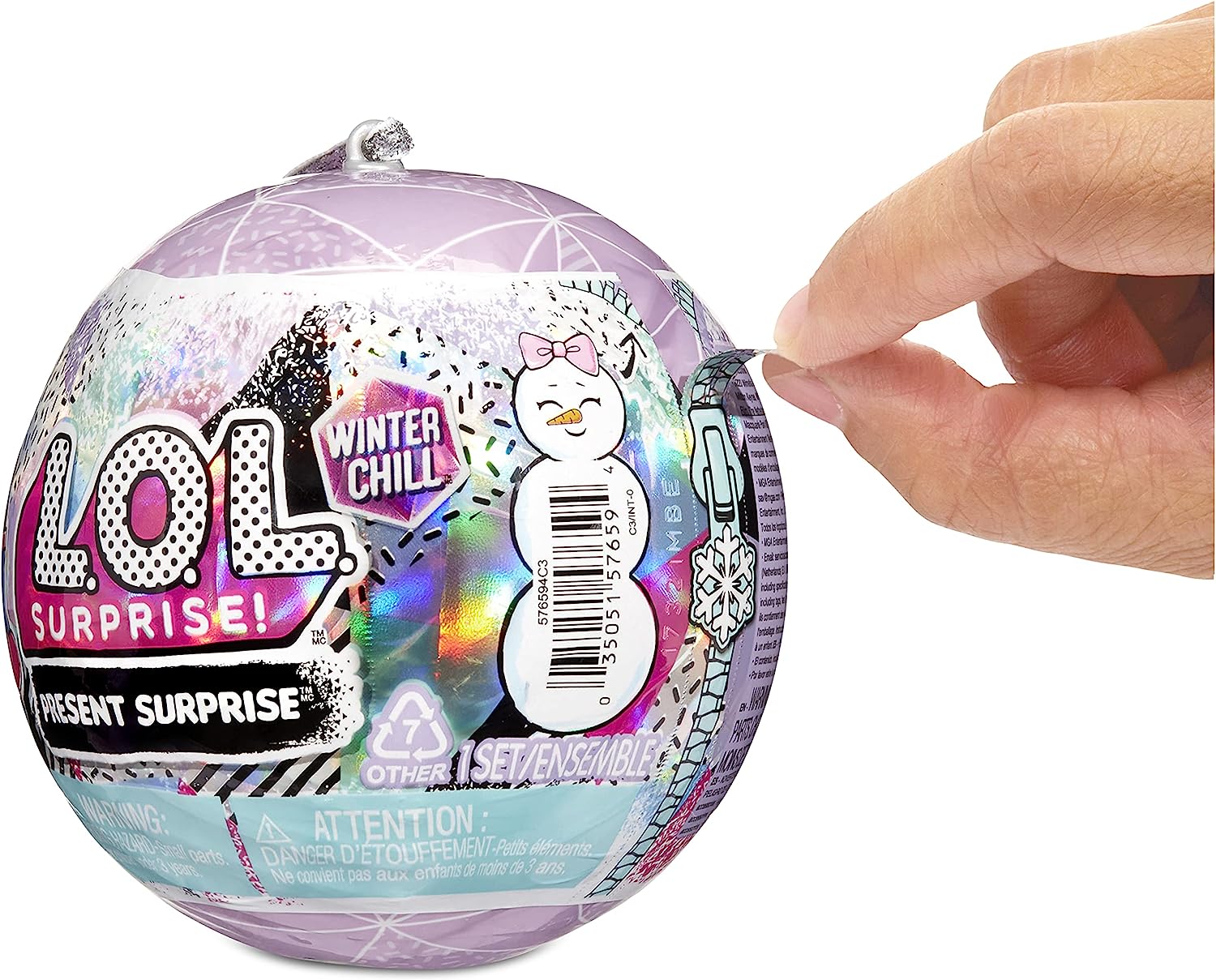 エルオーエルサプライズ 人形 ドール 【送料無料】LOL Surprise Winter Chill Dolls with 8 Surprises Including Collectible Doll with Winter Fashion Outfits, Accessories, Holiday Ornament Ball - Gift for Kids, Toys エルオーエルサプライズ 人形 ドール