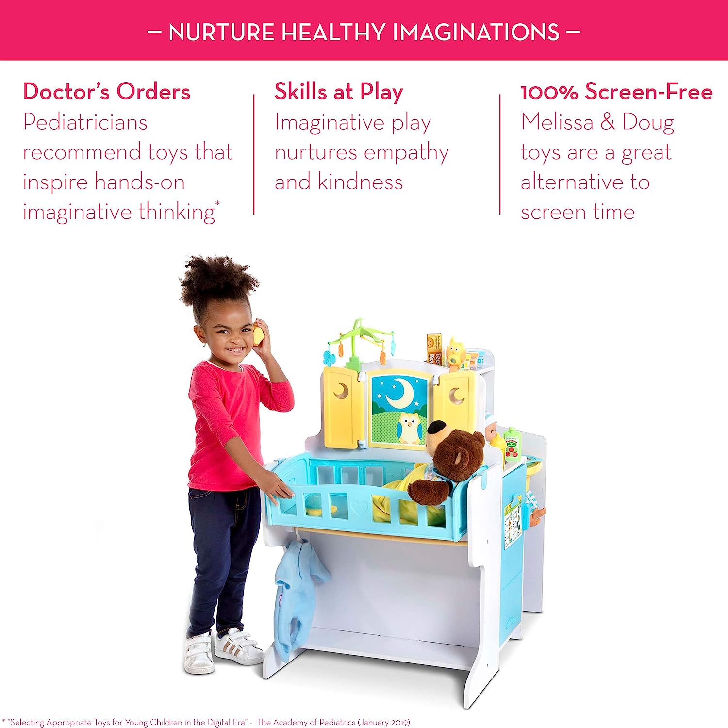 メリッサダグ おもちゃ おままごと ごっこ遊び Melissa Doug 【送料無料】Melissa Doug Mine to Love Baby Care Activity Center for Dolls - Kitchen, Nursery, Bathing-Changingメリッサダグ おもちゃ おままごと ごっこ遊び Melissa Doug