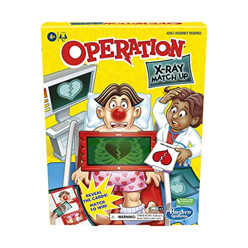 ゲーム盤力くらべ 英語 亜米利加 外国で力くらべ Hasbro Gaming Operation X-Ray Match Up Board Game for 2 or More Players, Matching Game for Kids Ages 4 and Up, with Lights and Soundsゲーム盤力くらべ 英語 亜米利加 外国で力くらべ