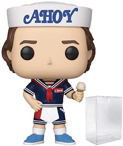 ファンコ FUNKO フィギュア 人形 アメリカ直輸入 POP [Stranger Things - Steve Harrington Scoops Ahoy Outfit Funko Vinyl Figure (Bundled with Compatible Box Protector Case) Multicolored 3.75 inchesファンコ FUNKO フィギュア 人形 アメリカ直輸入｜angelica