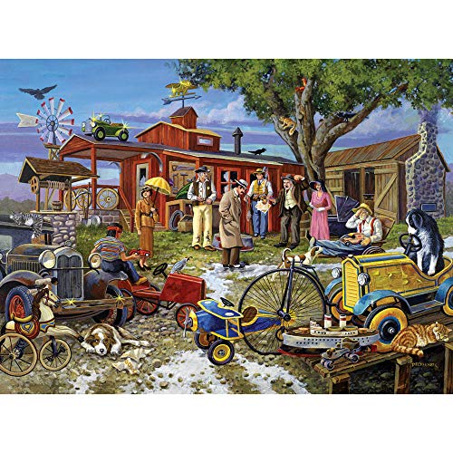 ジグソーパズル 海外製 アメリカ Bits and Pieces - 1000 Piece Jigsaw Puzzle for Adults 20" X 27" - Death in The Desert Mystery Puzzle - 1000 pc Solve The Mystery Jigsaws by Artist Gene Dieckhonerジグソーパズル 海外製 アメリカ｜angelica