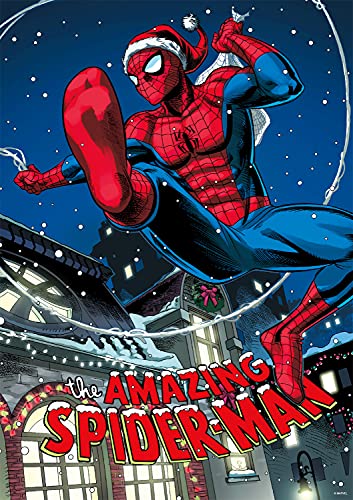 ジグソーパズル 海外製 アメリカ Buffalo Games - Marvel - Swinging into The Holidays - 500 Piece Christmas Jigsaw Puzzle - Colorful, Holiday Puzzles for Adults ? Precision-Cut Pieces, Festive Artwork, Relaxing Winter Fuジグソーパズル 海外製 アメリカ｜angelica