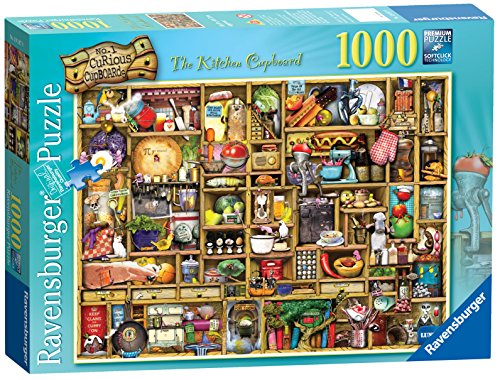 ジグソーバズル 海外製 1000ピース キッチン戸棚 奇妙なキッチン戸棚NO.1 サイズ約70x50センチ 絵画・アート Ravensburger