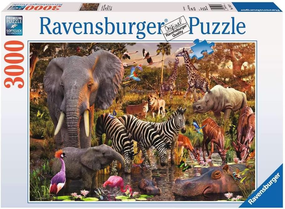 ジグソーパズル 海外製 アメリカ 【送料無料】Ravensburger Oceanic Wonders 3000 Piece Jigsaw Puzzle for Adults African Animals 3000 Piece Jigsaw Puzzle for Adults – Softclick Technology Means Pieces Fit Together ジグソーパズル 海外製 アメリカ