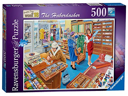 ジグソーパズル 海外製 500ピース 洋品店 Happy Days at Work No.19 約50x36センチ 絵画・アート Ravensburger｜angelica