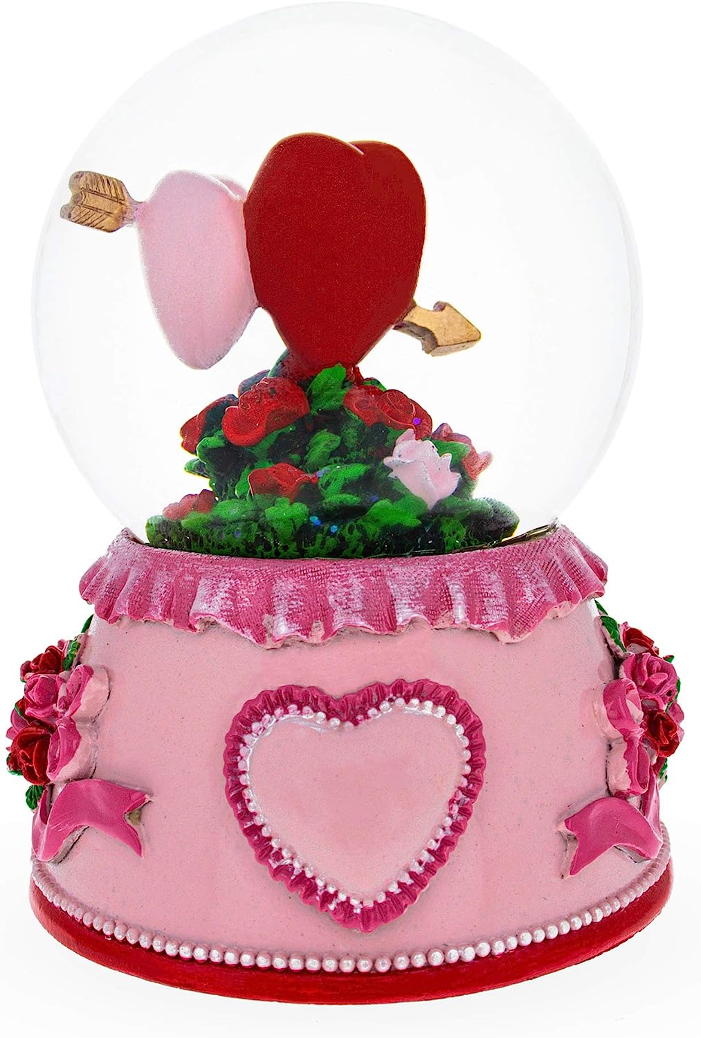 ランキング上位のプレゼント スノーグローブ 雪 置物 インテリア 海外モデル BestPysanky Two Hearts in Love  Musical Water Snow Globeスノーグローブ www.numberz.co