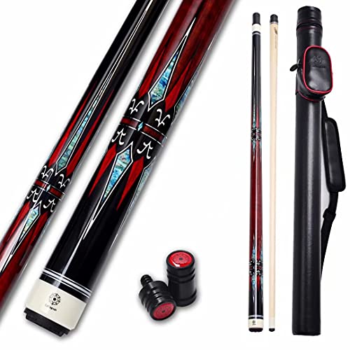 海外輸入品 ビリヤード Collapsar CXL100 Pool Cue with 1X1 Hard Case,Low Deflection Shaft 13mm Black Tip Billiard Ques Sticks,58