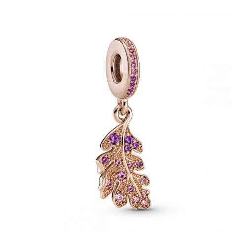 パンドラ ブレスレット チャーム アクセサリー ブランド PANDORA Oak Leaf Dangle Charm, Pandora Rose - 789552C01パンドラ ブレスレット チャーム アクセサリー ブランド|angelica