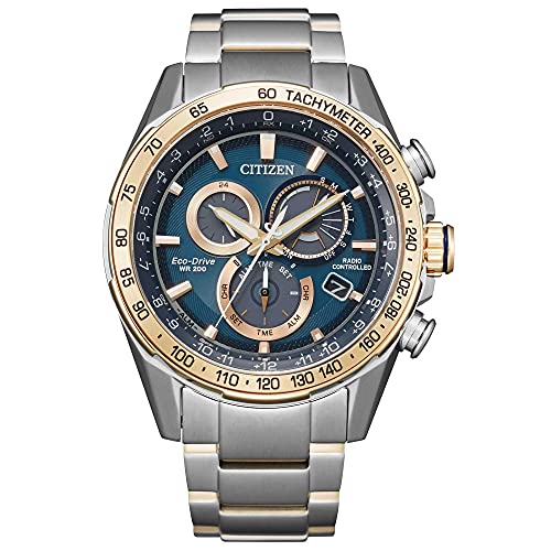 腕時計 シチズン 逆輸入 海外モデル 海外限定 Citizen Men's Eco-Drive PCAT Blue Dial Two-Tone Watch | 43mm | CB5916-59L腕時計 シチズン 逆輸入 海外モデル 海外限定｜angelica