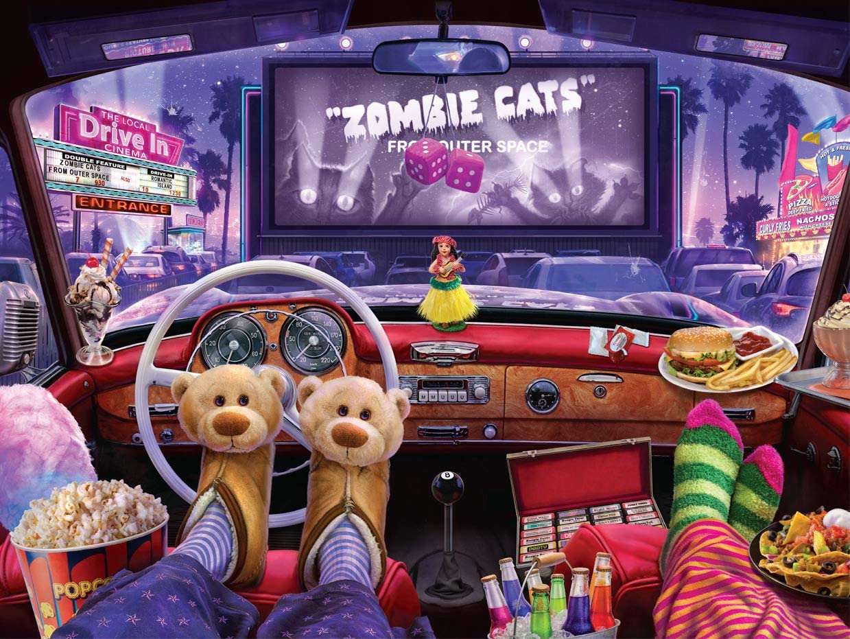 ジグソーパズル 海外製 アメリカ Buffalo Games - Night at The Drive-in - 1500 Piece Jigsaw Puzzleジグソーパズル 海外製 アメリカ