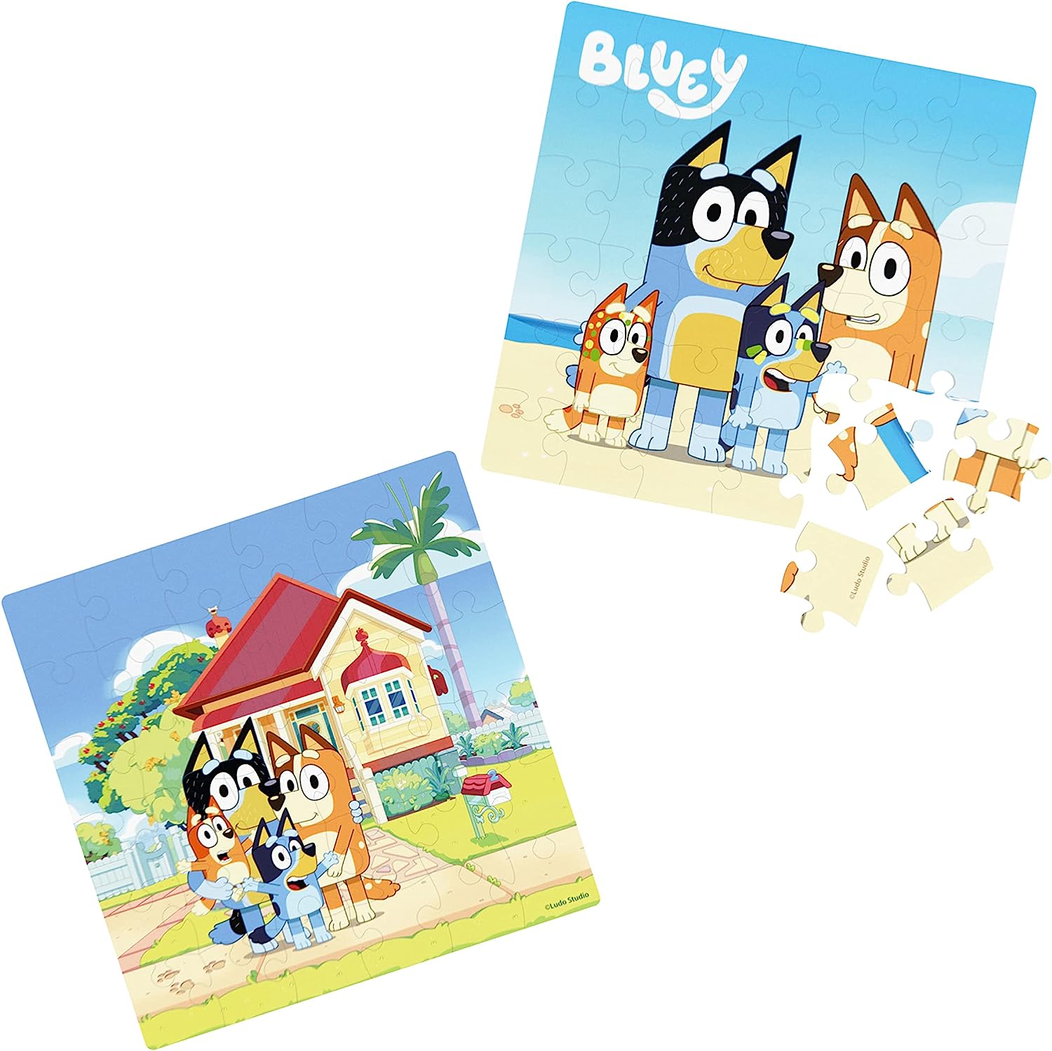 ジグソーパズル 海外製 アメリカ 【送料無料】Bluey, 36 Piece Jigsaw Puzzle Two Pack Toy Gift Set with Easy to Store Tube Packaging, for Kids Aged 3 and upジグソーパズル 海外製 アメリカ