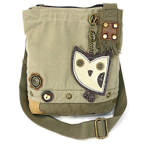 chala 御徒面子 継ぎ切れ 袋 愛くるしい Patch Crossbody -Owl インチ Sand By Chalachala 御徒面子 継ぎ切れ 袋 愛くるしい