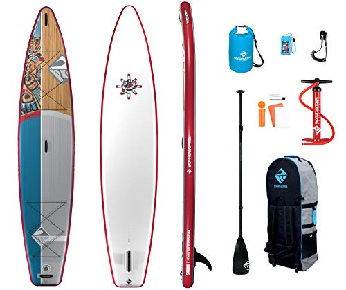 スタンドアップパドルボード マリンスポーツ サップボード Supボード Boardworks Shubu Raven Touring All Water Inflatable Stand Up Paddleboard Sup Package Includes Pumpスタンドアップパドルボード Sale 85 Off