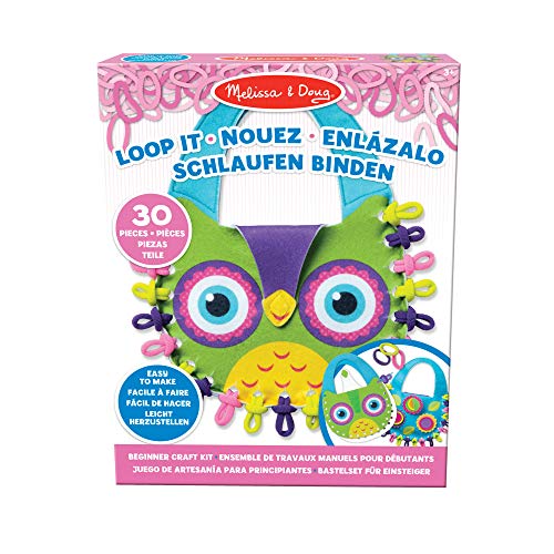 メリッサダグ おもちゃ 知育玩具 Melissa Doug Melissa Doug Loop It! Beginner Craft Kit - Owl Tote | Arts Crafts | Age 3 Years | Gift for Boy or Girlメリッサダグ おもちゃ 知育玩具 Melissa Doug
