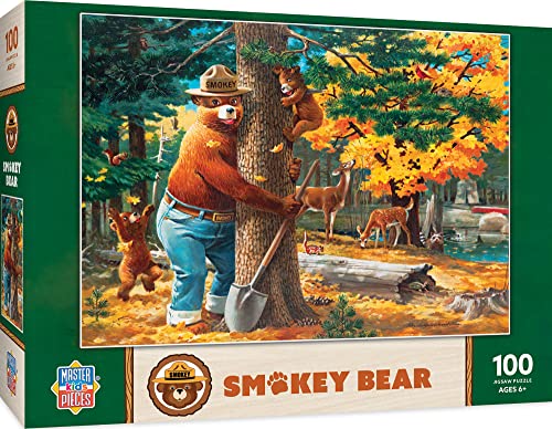 ジグソーパズル 海外製 アメリカ MasterPieces 100 Piece Licensed Jigsaw Puzzle for Kids - Smokey Bear - 14
