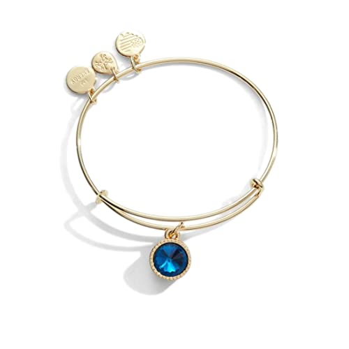 アレックスアンドアニ アメリカ アクセサリー ブランド かわいい ALEX AND ANI Birthstones Expandable Bangle for Women, December, Blue Zircon Crystal, Shiny Gold Finish, 2 to 3.5 inアレックスアンドアニ アメリカ アクセサリー ブランド かわいい|angelica
