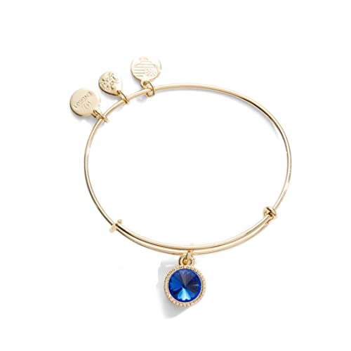 アレックスアンドアニ アメリカ アクセサリー ブランド かわいい ALEX AND ANI Birthstones Expandable Bangle for Women, September, Blue Sapphire Crystal, Shiny Gold Finish, 2 to 3.5 inアレックスアンドアニ アメリカ アクセサリー ブランド かわいい|angelica