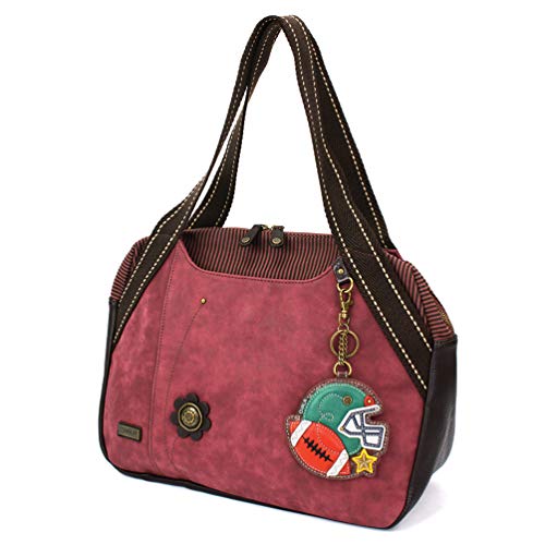 chala 御徒面子 継ぎ切れ 袋 愛くるしい Chala Bowling Bag - Football - Burgundychala 御徒面子 継ぎ切れ 袋 愛くるしい