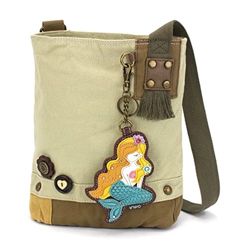 chala バッグ パッチ カバン かわいい Chala Women Handbag Patch Crossbody - Mermaid A - Sandchala バッグ パッチ カバン かわいい|angelica
