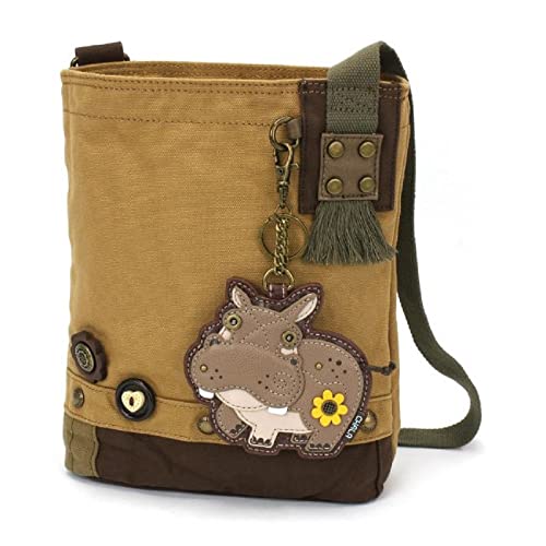 chala バッグ パッチ カバン かわいい Chala Women Handbag Patch Crossbody - Hippo - Brownchala バッグ パッチ カバン かわいい｜angelica