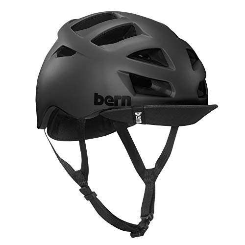 ヘルメット 自転車 サイクリング 輸入 クロスバイク Bern, Allston Helmet with Flip Visor, Matte Black, Mediumヘルメット 自転車 サイクリング 輸入 クロスバイク