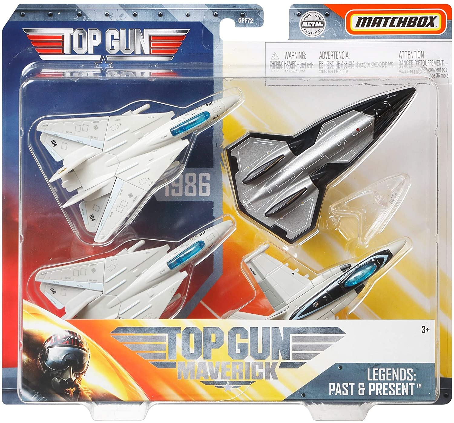 マッチボックス TOP GUN トップガン 4台セット-