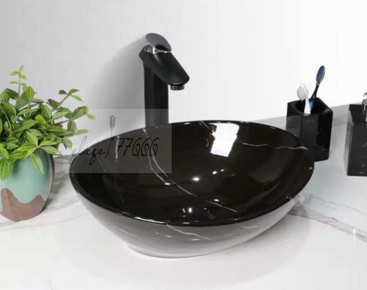 高級洗面台 洗面ボウルセット 洗面ボール 陶器 手水鉢 手洗器 手洗い鉢 洗面器 蛇口 排水金具付き